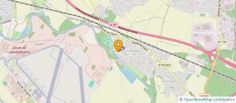 localisation de l'entreprise MONSIEUR NICOLAS BRUGNOT  NEUILLY-CRIMOLOIS