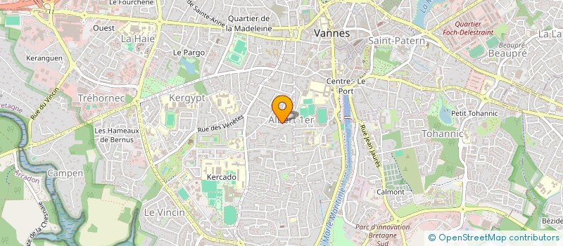 localisation de l'entreprise MONSIEUR NICOLAS BRUGVIN à VANNES