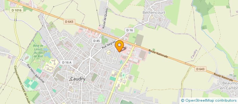 localisation de l'entreprise MONSIEUR NICOLAS BRULANT  CAUDRY