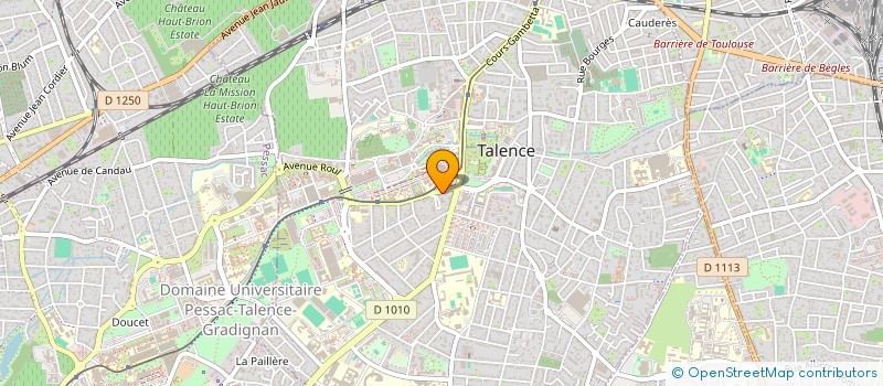 localisation de l'entreprise MONSIEUR NICOLAS BRUN  TALENCE