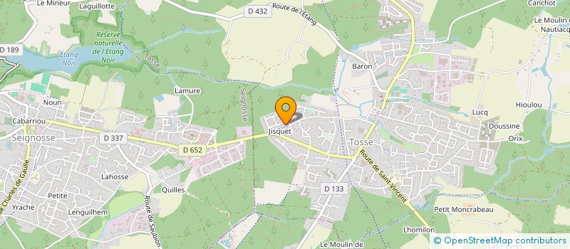 localisation de l'entreprise MONSIEUR NICOLAS BRUN  SAINT-VINCENT-DE-TYROSSE