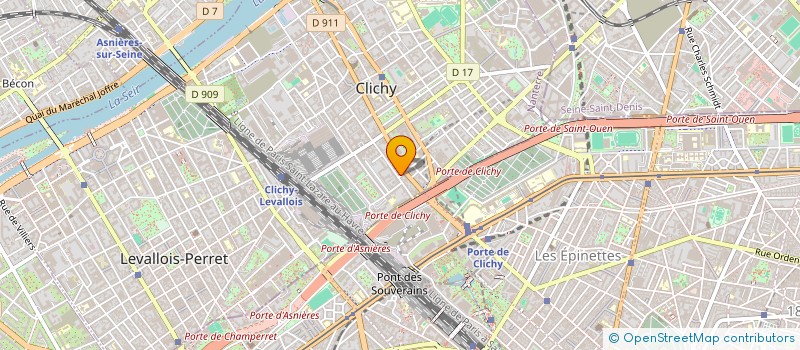 localisation de l'entreprise MONSIEUR NICOLAS BRUN  CLICHY