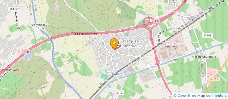 localisation de l'entreprise MONSIEUR NICOLAS BRUN  GALLARGUES-LE-MONTUEUX