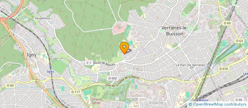 localisation de l'entreprise MONSIEUR NICOLAS BRUNE  VERRIERES-LE-BUISSON