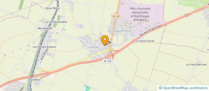 localisation de l'entreprise MONSIEUR NICOLAS BRUNEAU  SAINTE-SOULLE