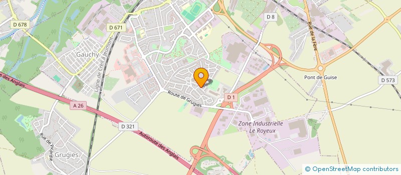 localisation de l'entreprise MONSIEUR NICOLAS BRUNELLE à GAUCHY