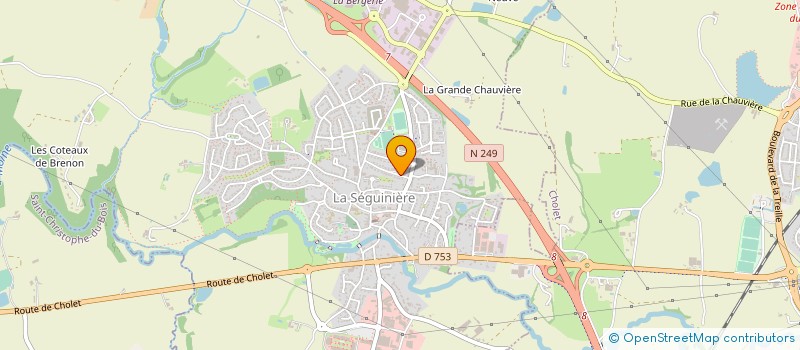 localisation de l'entreprise MONSIEUR NICOLAS BRUNET  LA SEGUINIERE