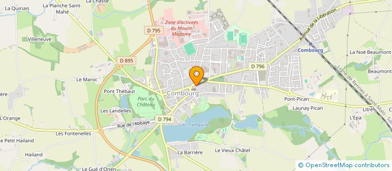 localisation de l'entreprise MONSIEUR NICOLAS BRUNET  COMBOURG