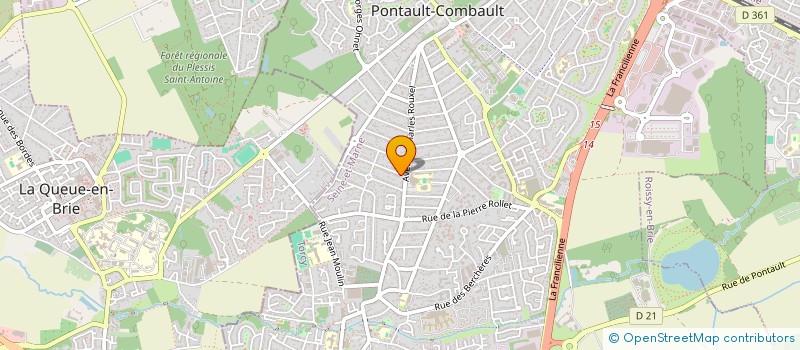 localisation de l'entreprise MONSIEUR NICOLAS BRUNO YVES C CHAUVE à PONTAULT-COMBAULT