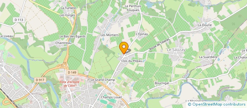 localisation de l'entreprise MONSIEUR NICOLAS BUISSON  CLISSON