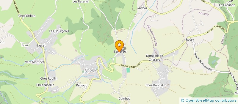 localisation de l'entreprise MONSIEUR NICOLAS BUISSON  CHOISY