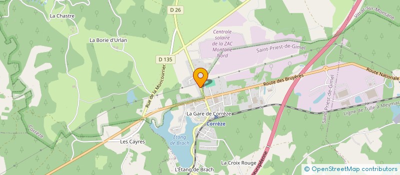 localisation de l'entreprise MONSIEUR NICOLAS BULCOURT  CORREZE