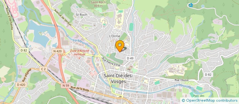 localisation de l'entreprise MONSIEUR NICOLAS BULFERETTI  SAINT-DIE-DES-VOSGES