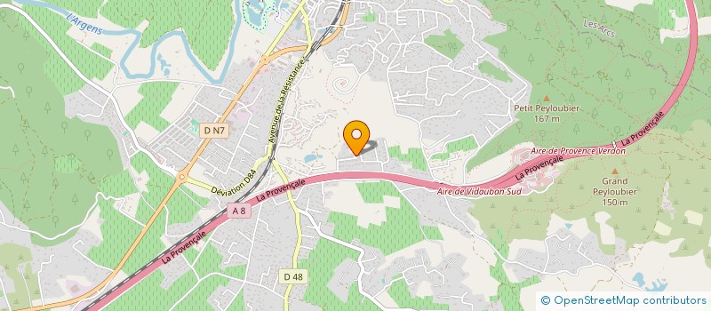 localisation de l'entreprise MONSIEUR NICOLAS BUNEL  VIDAUBAN