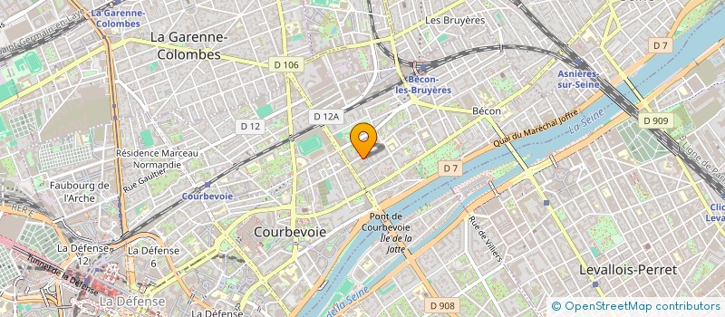 localisation de l'entreprise MONSIEUR NICOLAS BUNOZ  COURBEVOIE