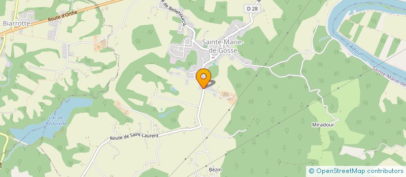 localisation de l'entreprise MONSIEUR NICOLAS BUR  SAINTE-MARIE-DE-GOSSE