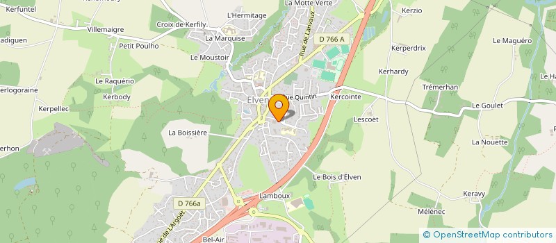 localisation de l'entreprise MONSIEUR NICOLAS BURBAN  ELVEN