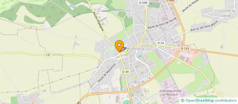 localisation de l'entreprise MONSIEUR NICOLAS BUREL  LE NEUBOURG