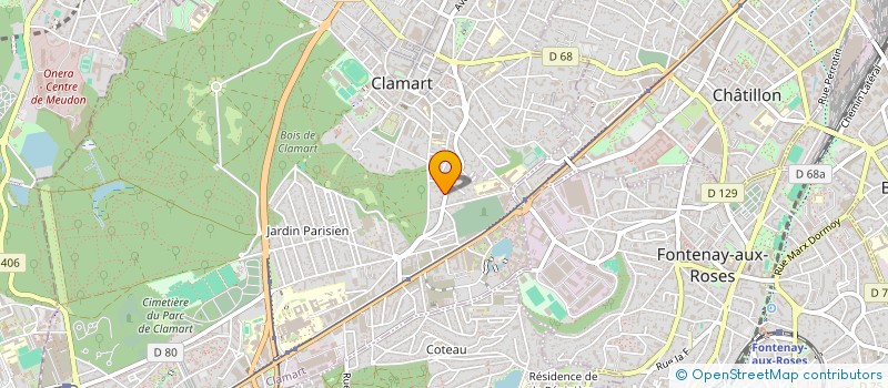localisation de l'entreprise MONSIEUR NICOLAS BURGAUD à CLAMART
