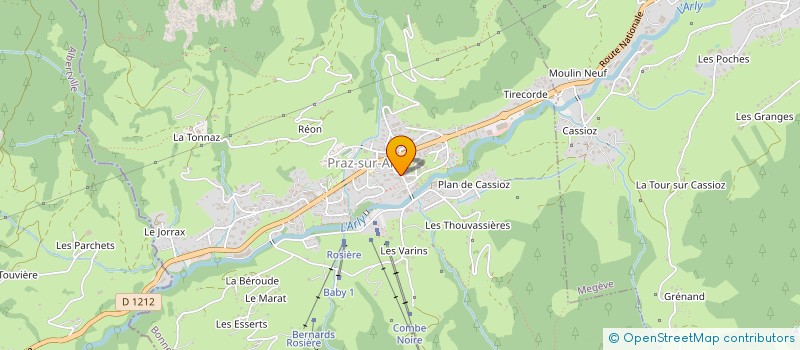 localisation de l'entreprise MONSIEUR NICOLAS BURIE  PRAZ-SUR-ARLY