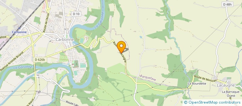 localisation de l'entreprise MONSIEUR NICOLAS BURKLER  CARBONNE