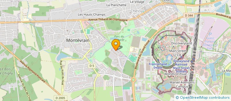 localisation de l'entreprise MONSIEUR NICOLAS BURLA  MONTEVRAIN