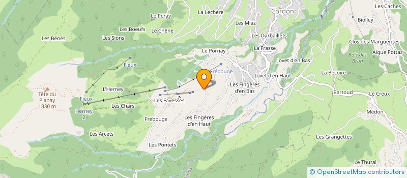 localisation de l'entreprise MONSIEUR NICOLAS BURNIER FRAMBORET à CORDON