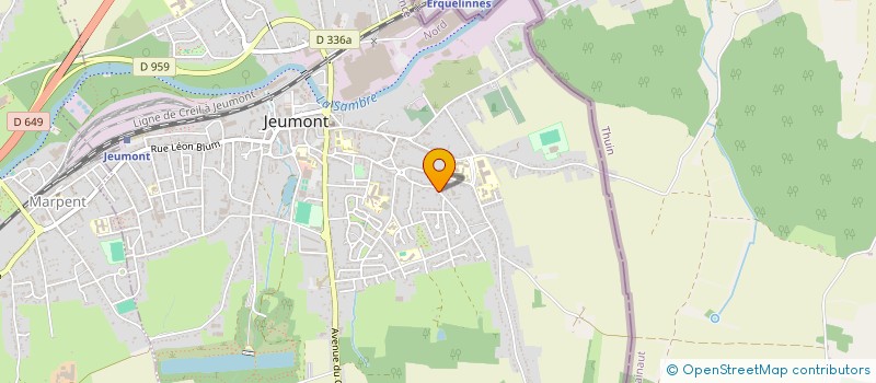 localisation de l'entreprise MONSIEUR NICOLAS BUSIN à JEUMONT