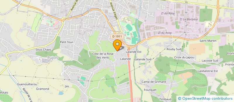 localisation de l'entreprise MONSIEUR NICOLAS CADDOUX  PUJOLS