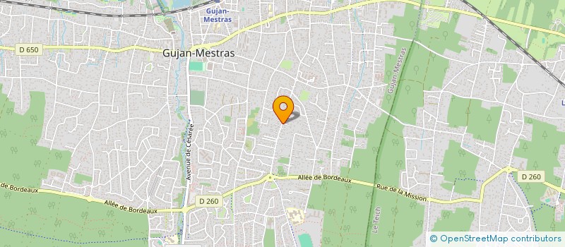 localisation de l'entreprise MONSIEUR NICOLAS CAHUZAC  GUJAN-MESTRAS