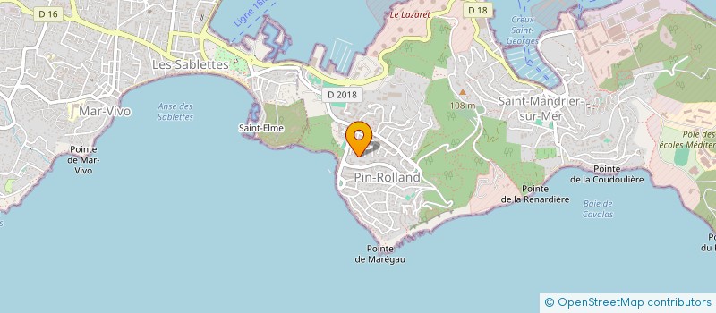 localisation de l'entreprise MONSIEUR NICOLAS CAILLEAUX  SAINT-MANDRIER-SUR-MER