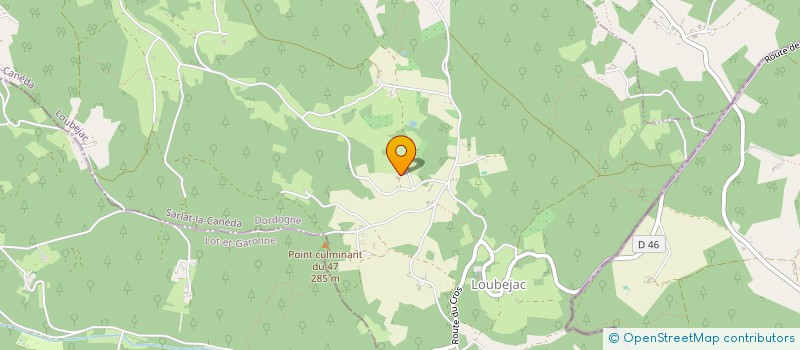 localisation de l'entreprise MONSIEUR NICOLAS CALES  LOUBEJAC