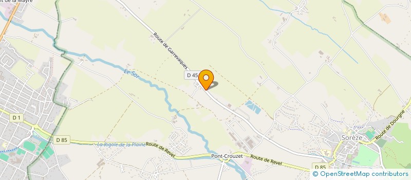 localisation de l'entreprise MONSIEUR NICOLAS CALVAYRAC  SOREZE