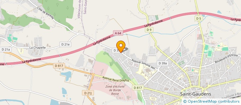 localisation de l'entreprise MONSIEUR NICOLAS CAMPS  SAINT-GAUDENS