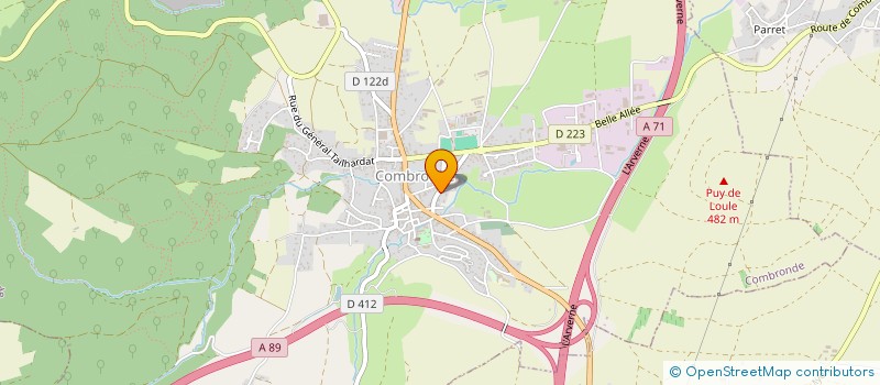 localisation de l'entreprise MONSIEUR NICOLAS CANEL  COMBRONDE