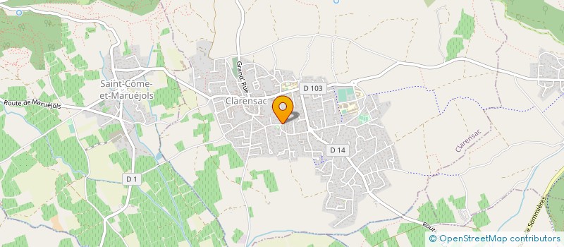 localisation de l'entreprise MONSIEUR NICOLAS CANTIER  CLARENSAC