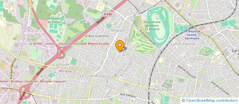 localisation de l'entreprise MONSIEUR NICOLAS CANTON  EYSINES