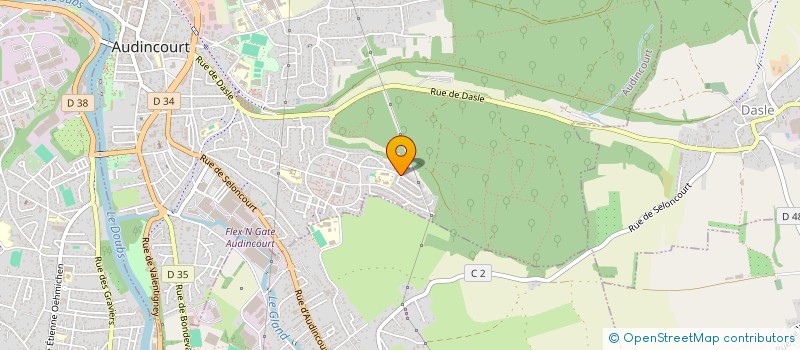 localisation de l'entreprise MONSIEUR NICOLAS CAPELLI  AUDINCOURT