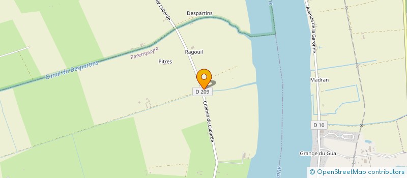 localisation de l'entreprise MONSIEUR NICOLAS CAPEYRON  PAREMPUYRE