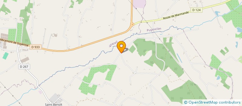 localisation de l'entreprise MONSIEUR NICOLAS CAPIN  BIRAC-SUR-TREC