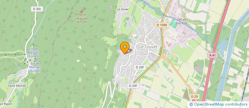 localisation de l'entreprise MONSIEUR NICOLAS CAPOZZI à LE TOUVET