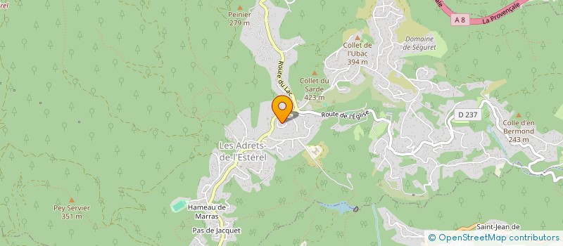 localisation de l'entreprise MONSIEUR NICOLAS CAPRON  LES ADRETS-DE-L'ESTEREL