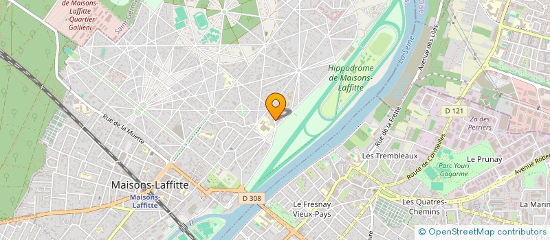 localisation de l'entreprise MONSIEUR NICOLAS CAQUINEAU  MAISONS-LAFFITTE
