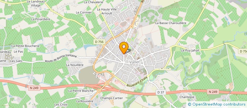 localisation de l'entreprise MONSIEUR NICOLAS CARADINE à VALLET