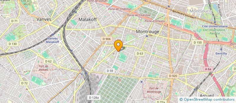 localisation de l'entreprise MONSIEUR NICOLAS CARBONEL  MONTROUGE