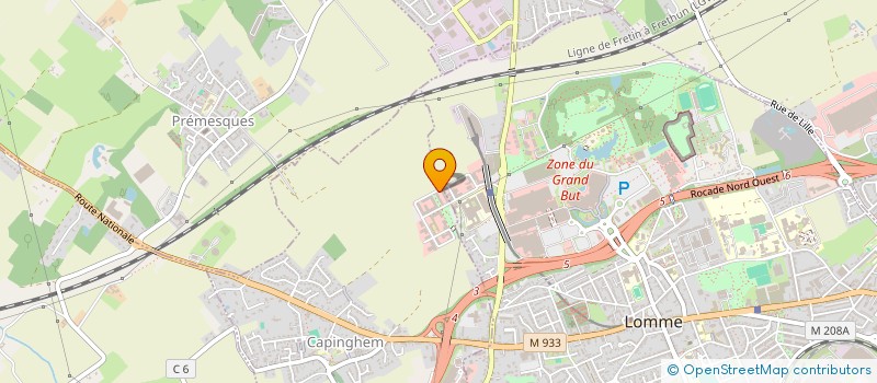 localisation de l'entreprise MONSIEUR NICOLAS CARDON  CAPINGHEM