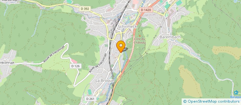 localisation de l'entreprise MONSIEUR NICOLAS CARDON  LA BROQUE