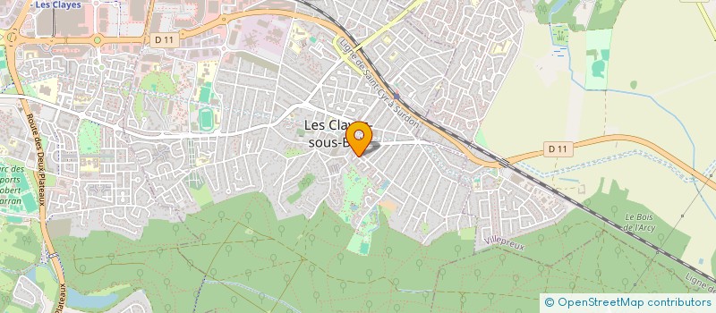 localisation de l'entreprise MONSIEUR NICOLAS CARDONA  LES CLAYES-SOUS-BOIS