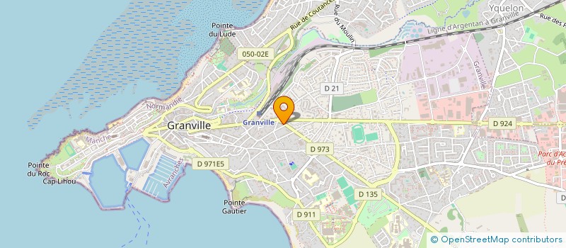 localisation de l'entreprise MONSIEUR NICOLAS CARESMEL  GRANVILLE