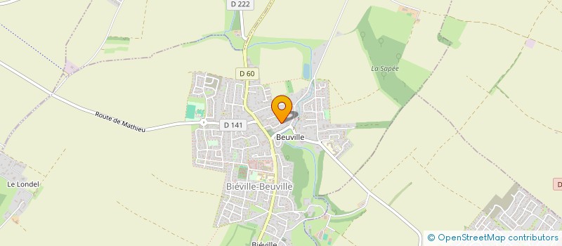 localisation de l'entreprise MONSIEUR NICOLAS CARLE  BIEVILLE-BEUVILLE